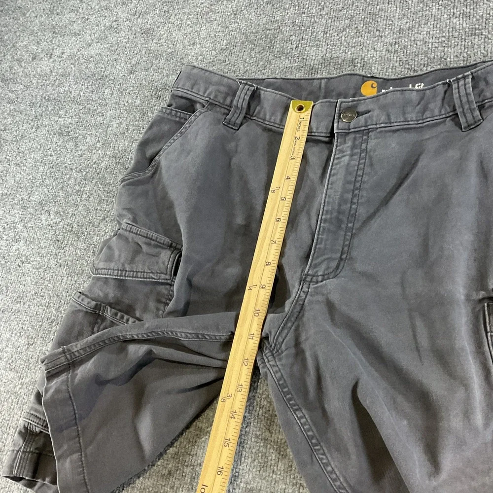 Carhartt Relaxed Fit Cargo Shorts Mens 40 Gray Work Utility Carpenter Outdoor